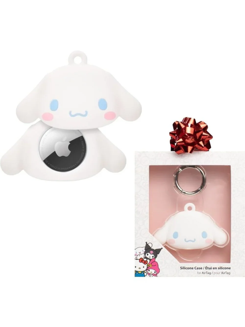 Cute Silicone Protective Cover for Apple AirTag - Cinnamoroll Character Case